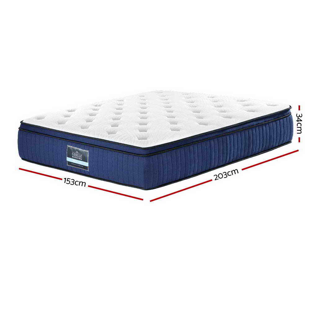34cm Mattress Cool Gel Memory Foam 7 Zone Queen