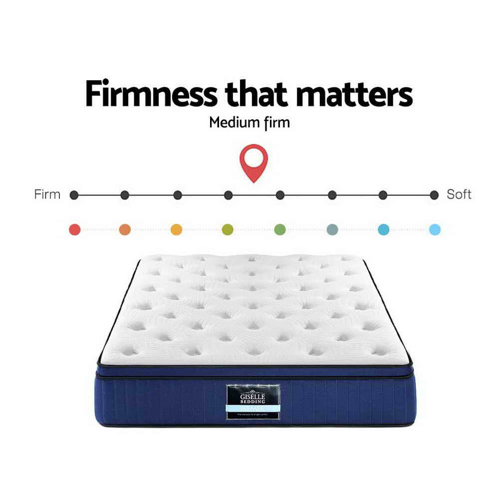 34cm Mattress Cool Gel Memory Foam 7 Zone Queen