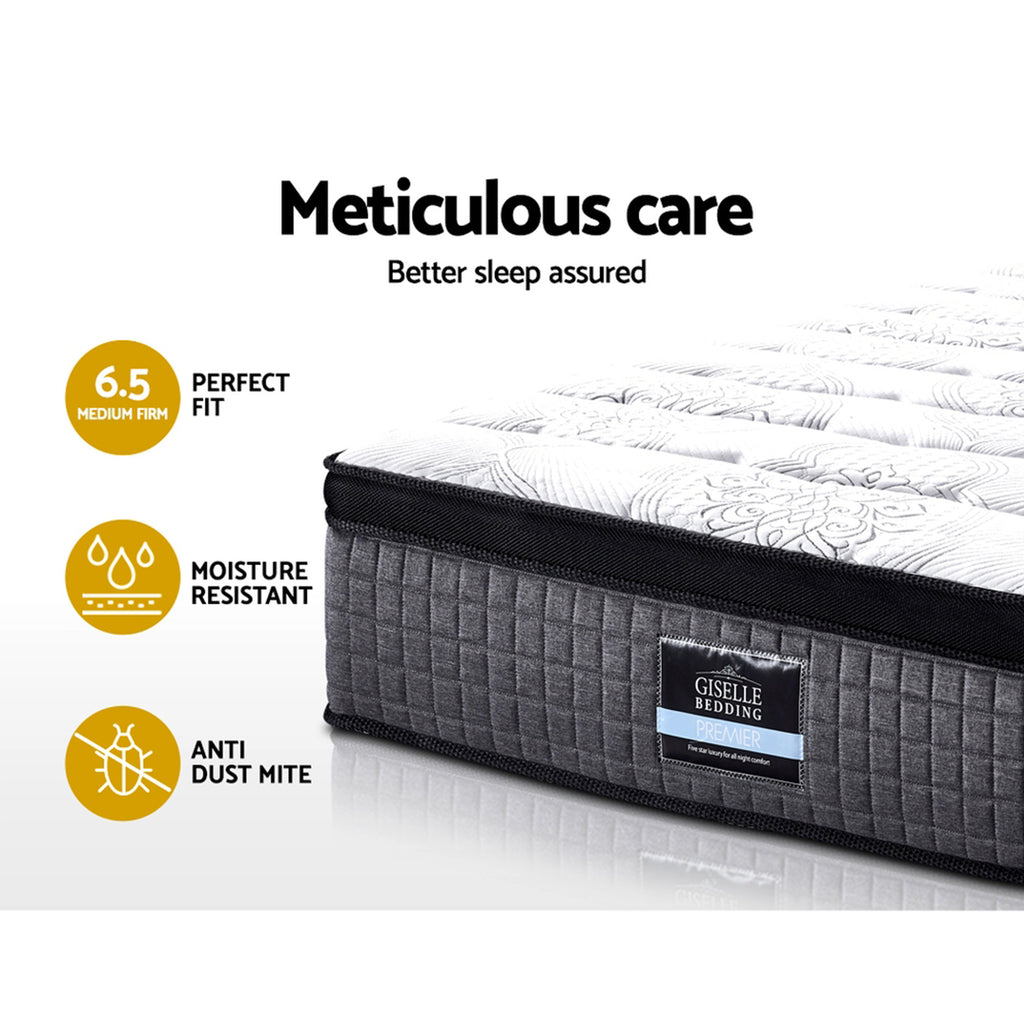 Giselle Bedding 34cm Mattress 9 Zone Latex Foam King