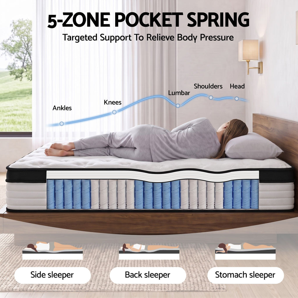 Giselle Bedding 31cm Mattress Euro Top Double