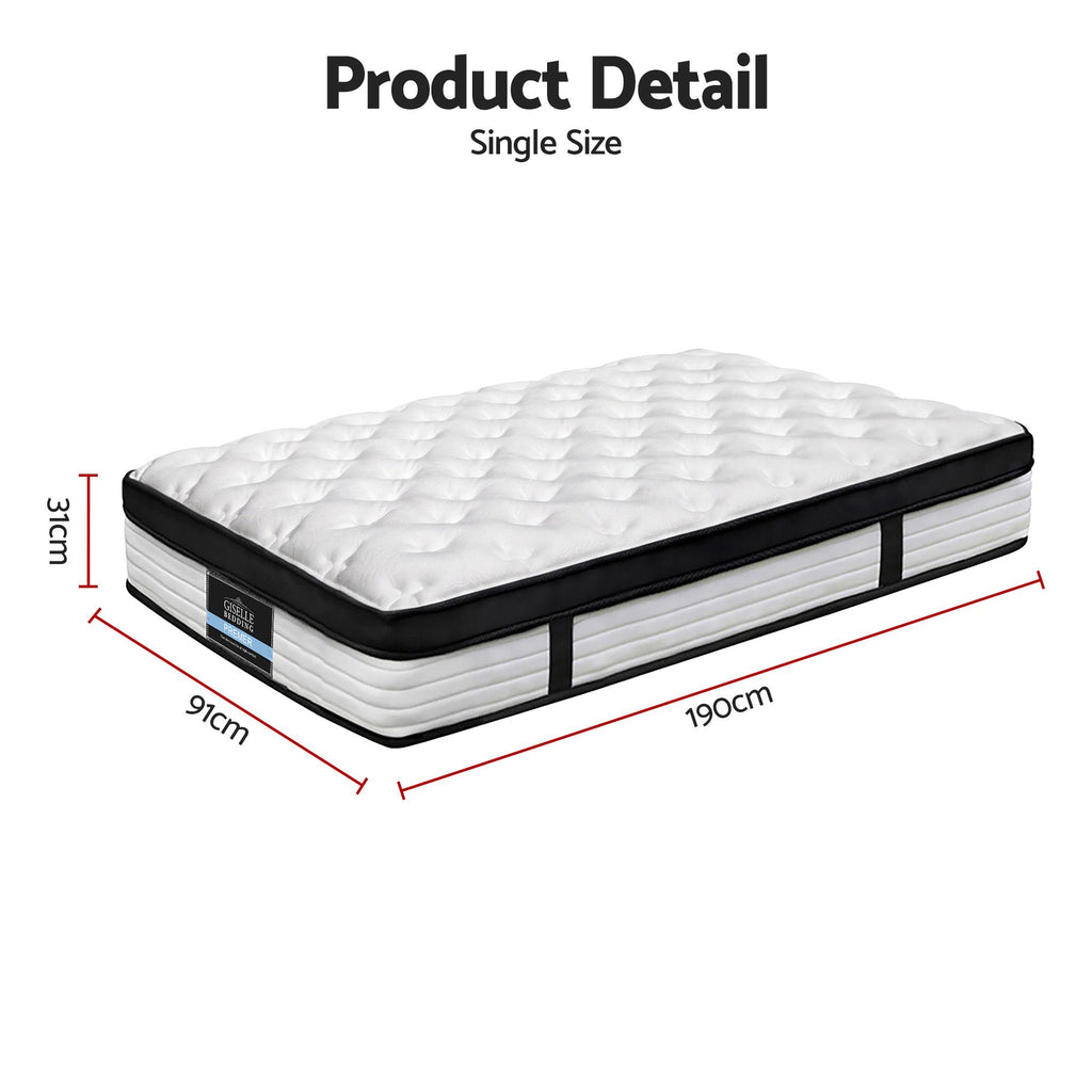 Giselle Bedding 31cm Mattress Euro Top Single