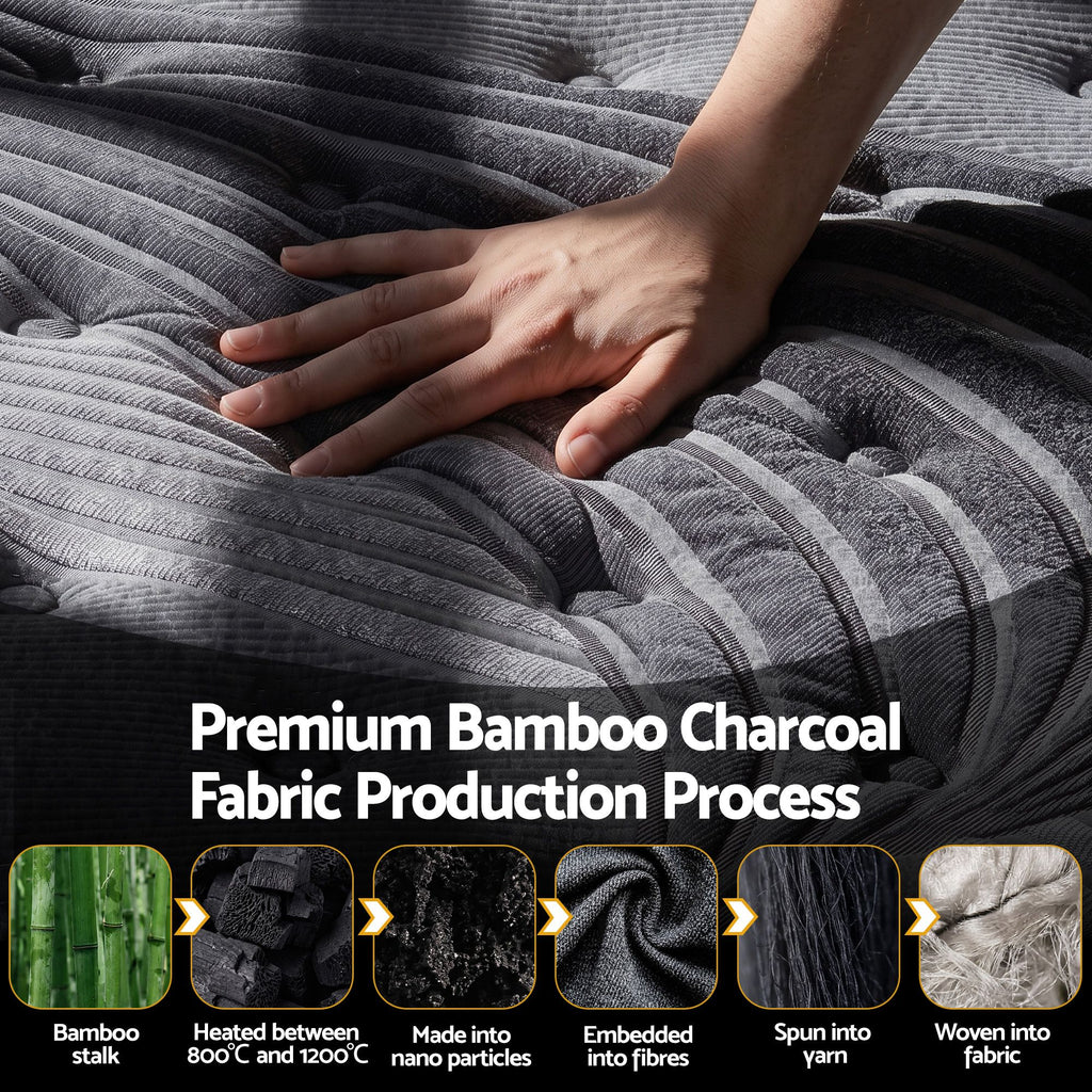 Giselle Bedding 34cm Mattress Bamboo Cover Queen