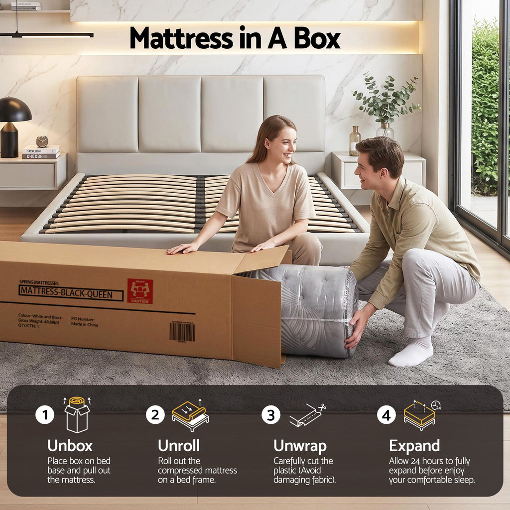 Giselle Bedding 34cm Mattress Bamboo Cover Queen