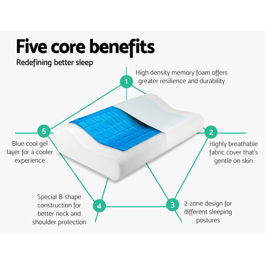 Contour Pillow Cool Gel Twin Pack