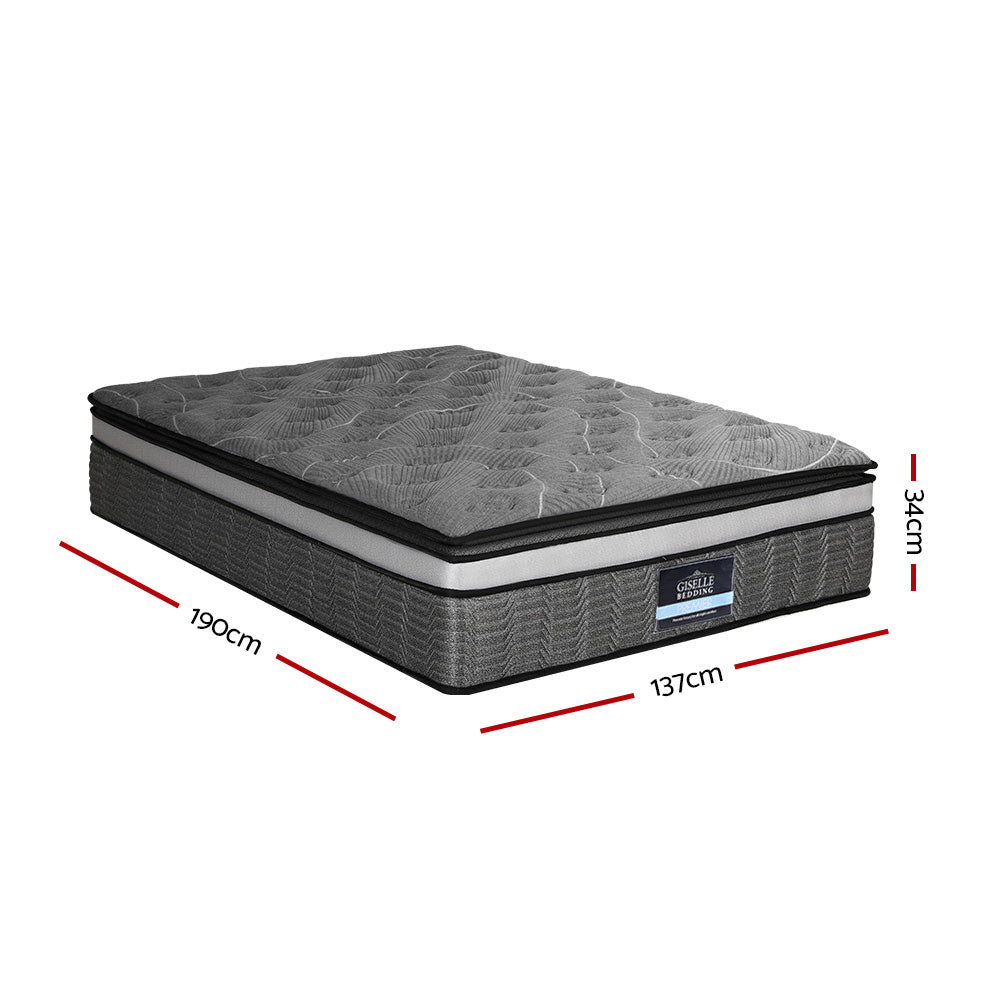 34cm Mattress Double Layer Pocket Spring Double