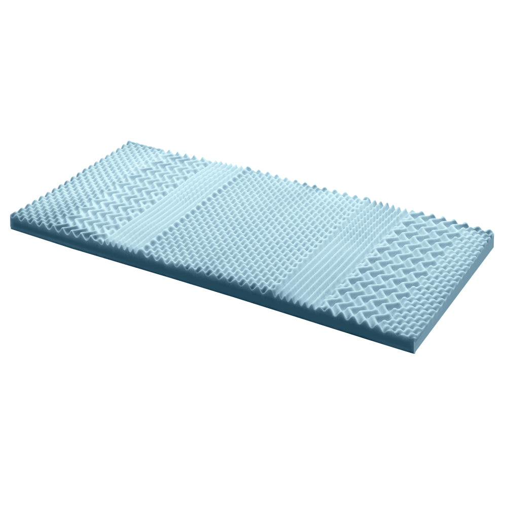 Memory Foam Mattress Topper 7-Zone 8cm Single