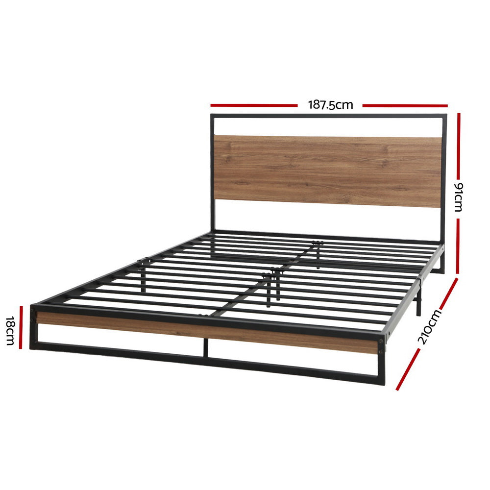 Bed Frame King Size Metal Bed Frame DANE