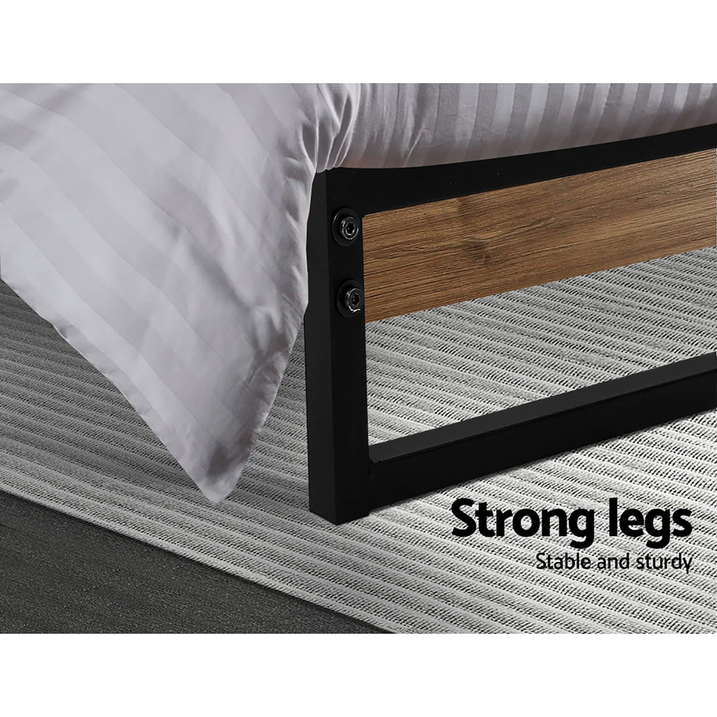 Bed Frame King Size Metal Bed Frame DANE