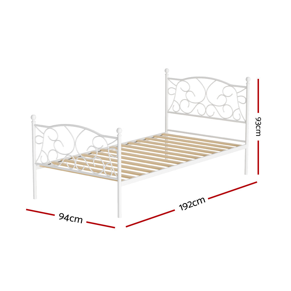 Bed Frame Single Size Metal Bed Frame GROA