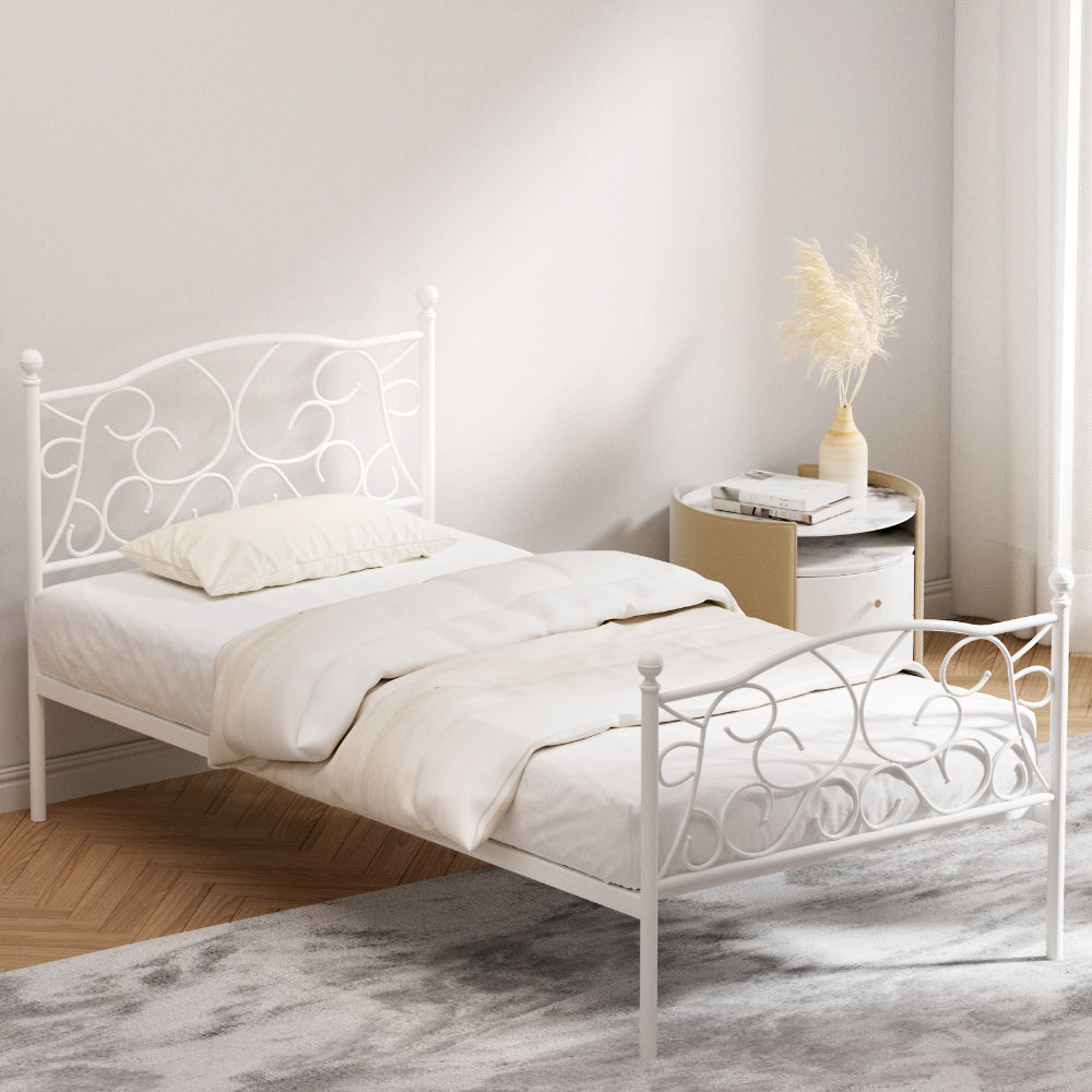 Bed Frame Single Size Metal Bed Frame GROA