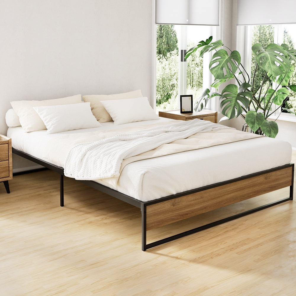 Bed Frame Metal Bed Frame Bed Base OSLO - Queen