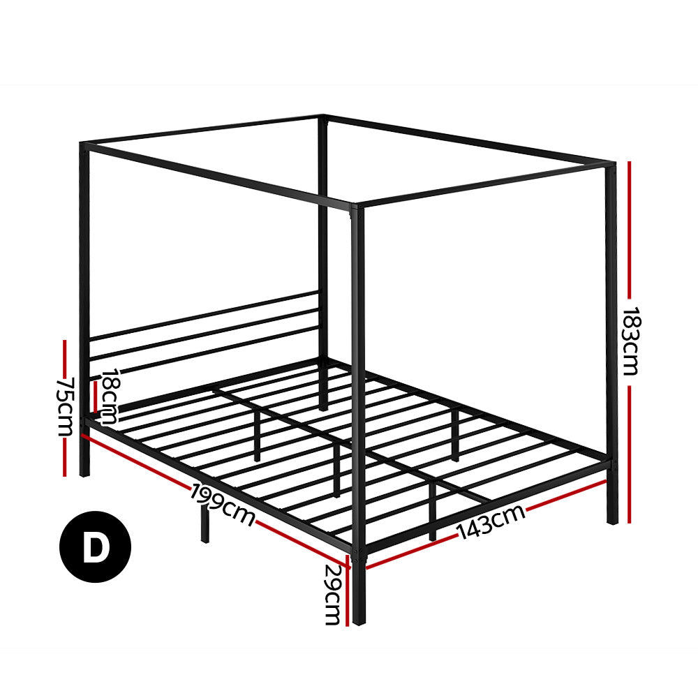 Bed Frame Double Size Metal Bed Frame POCHY