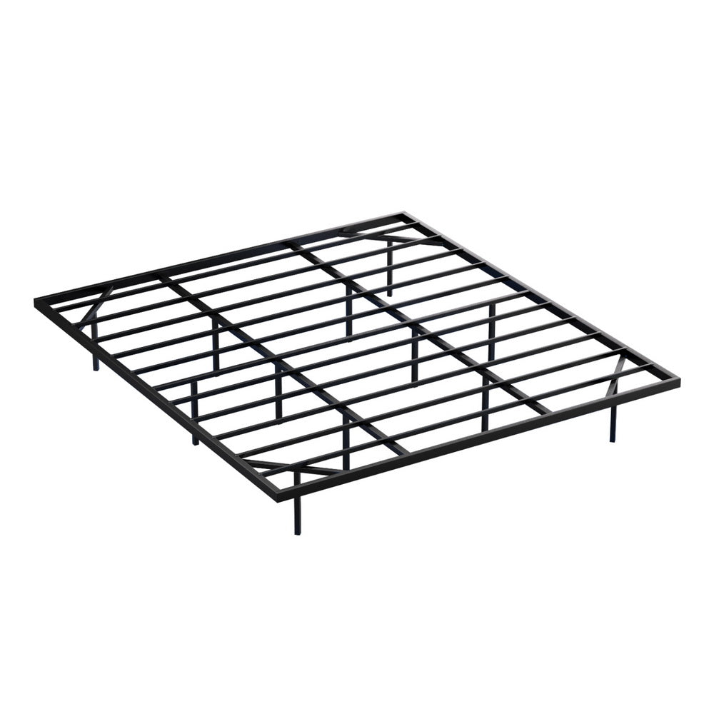 Artiss King Bed Frame,Floating Metal Bed Frame with Smart LED Lights - Sturdy Metal Platform Bed Base, Silent Design, Tool-Free Assembly, 300KG Capacity for Home/Hotel/Master Bedroom閳