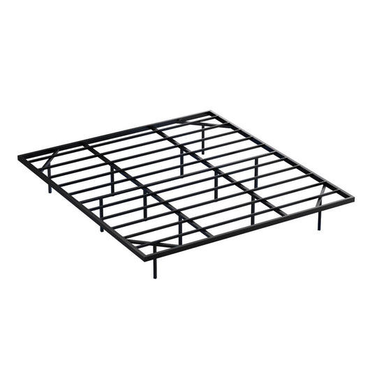 Artiss King Bed Frame,Floating Metal Bed Frame with Smart LED Lights - Sturdy Metal Platform Bed Base, Silent Design, Tool-Free Assembly, 300KG Capacity for Home/Hotel/Master Bedroom閳