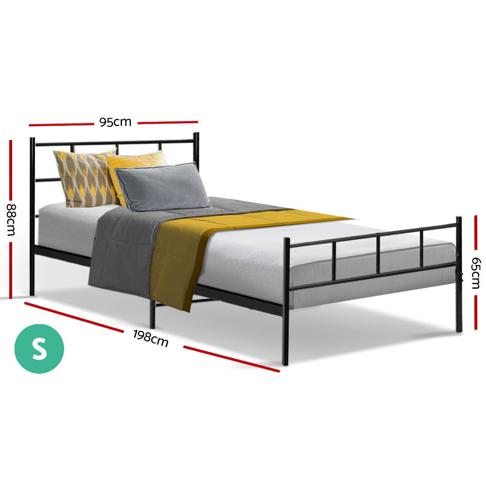 Bed Frame Single Metal Bed Frame SOL