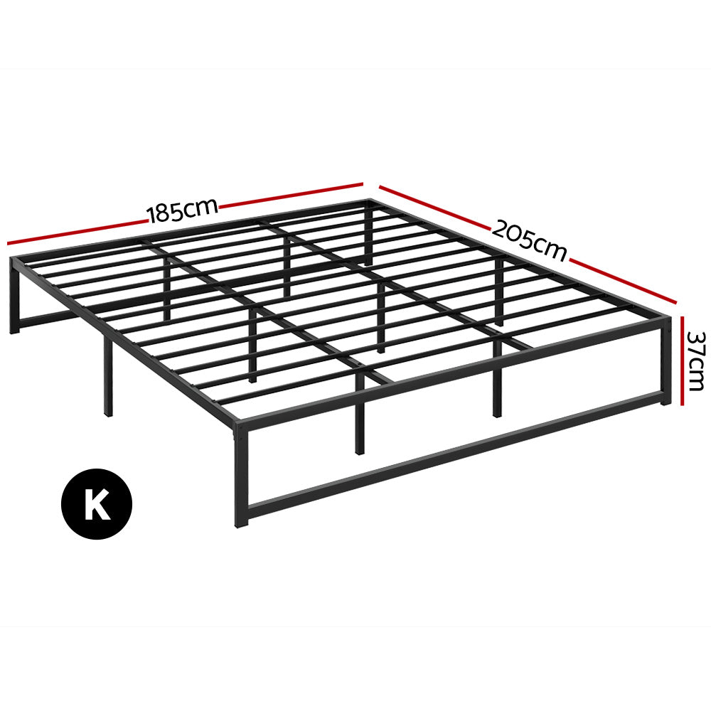 Bed Frame King Size Metal Bed Frame TINO