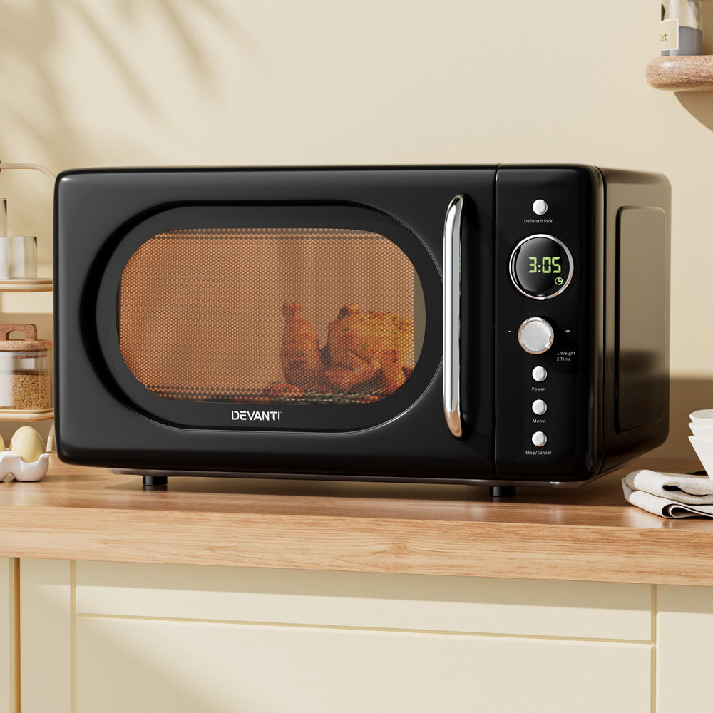 20L Microwave Oven 700W Black