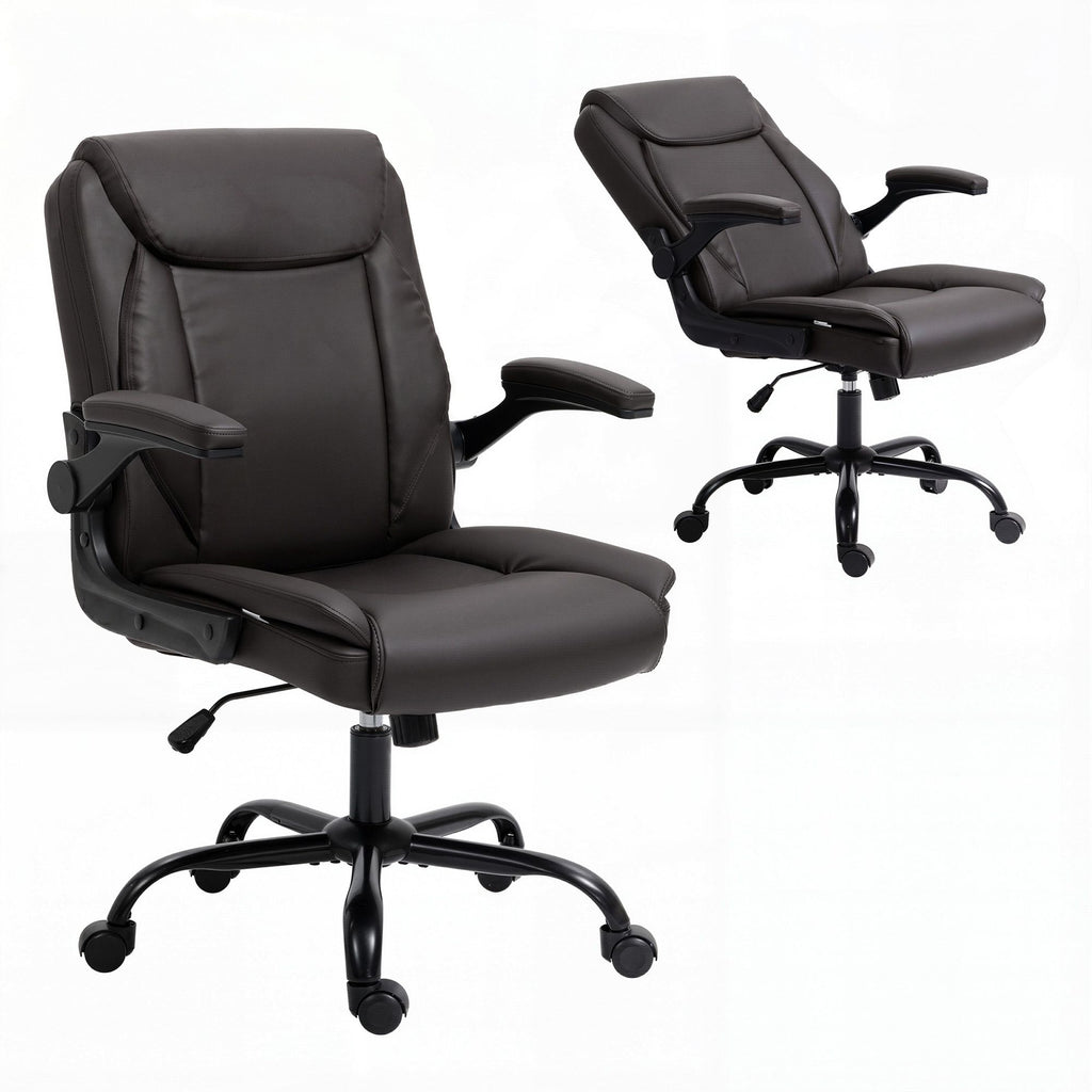 Artiss Executive Office Chair Mid Back Brwon