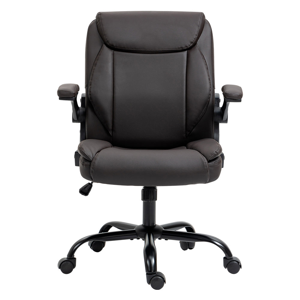 Executive Office Chair Mid Back Ash Black