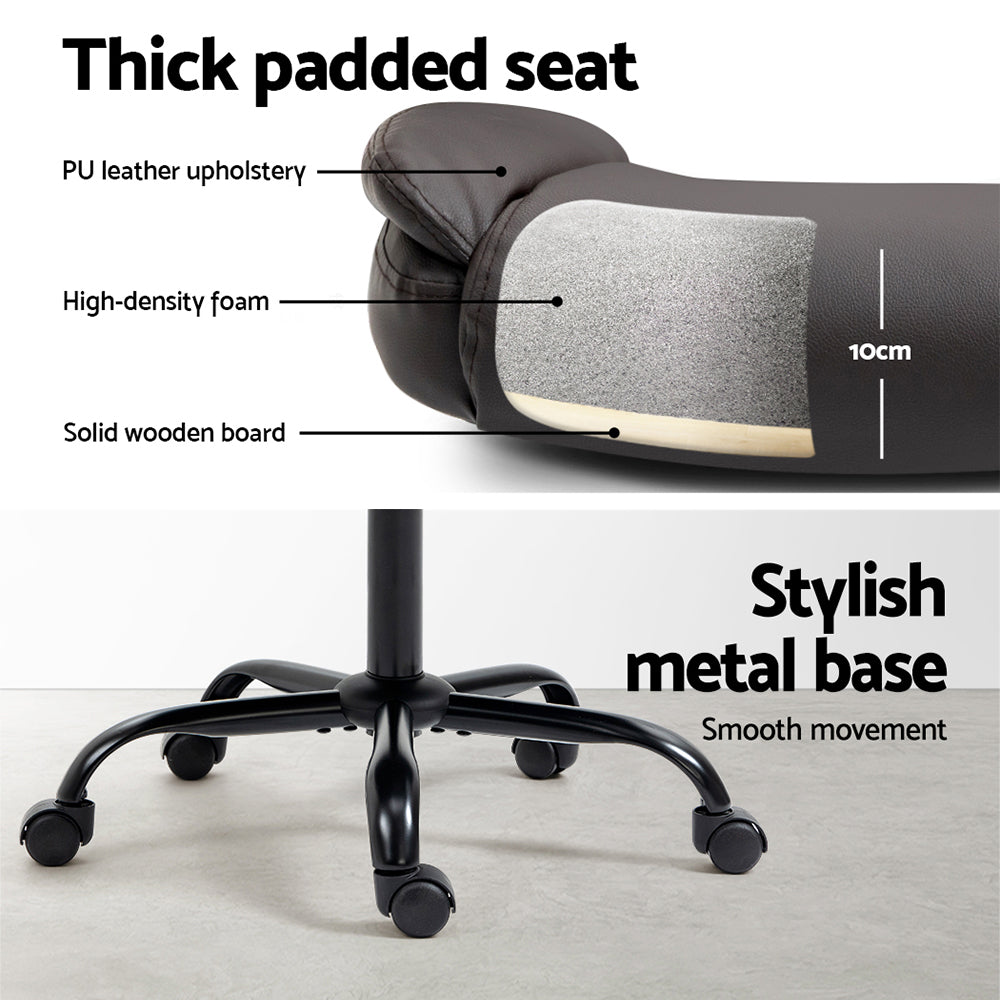 Executive Office Chair Mid Back Ash Black