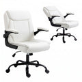 Artiss Executive Office Chair Mid Back White