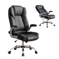 Artiss Executive Office Chair Leather Tilt Black