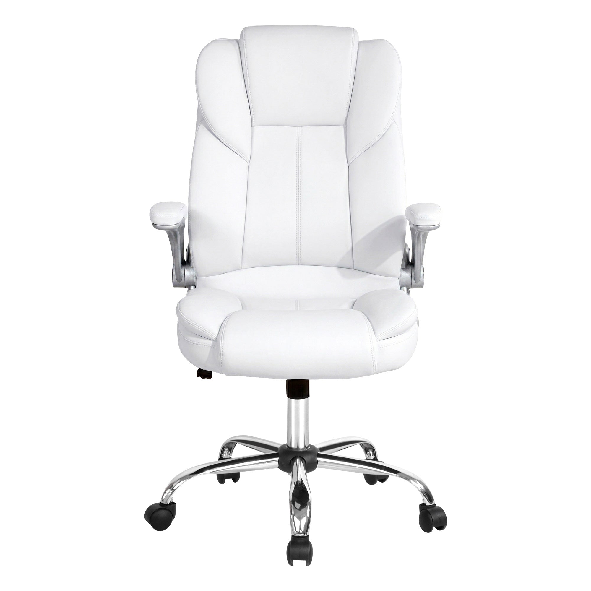 Artiss Executive Office Chair Leather Tilt White