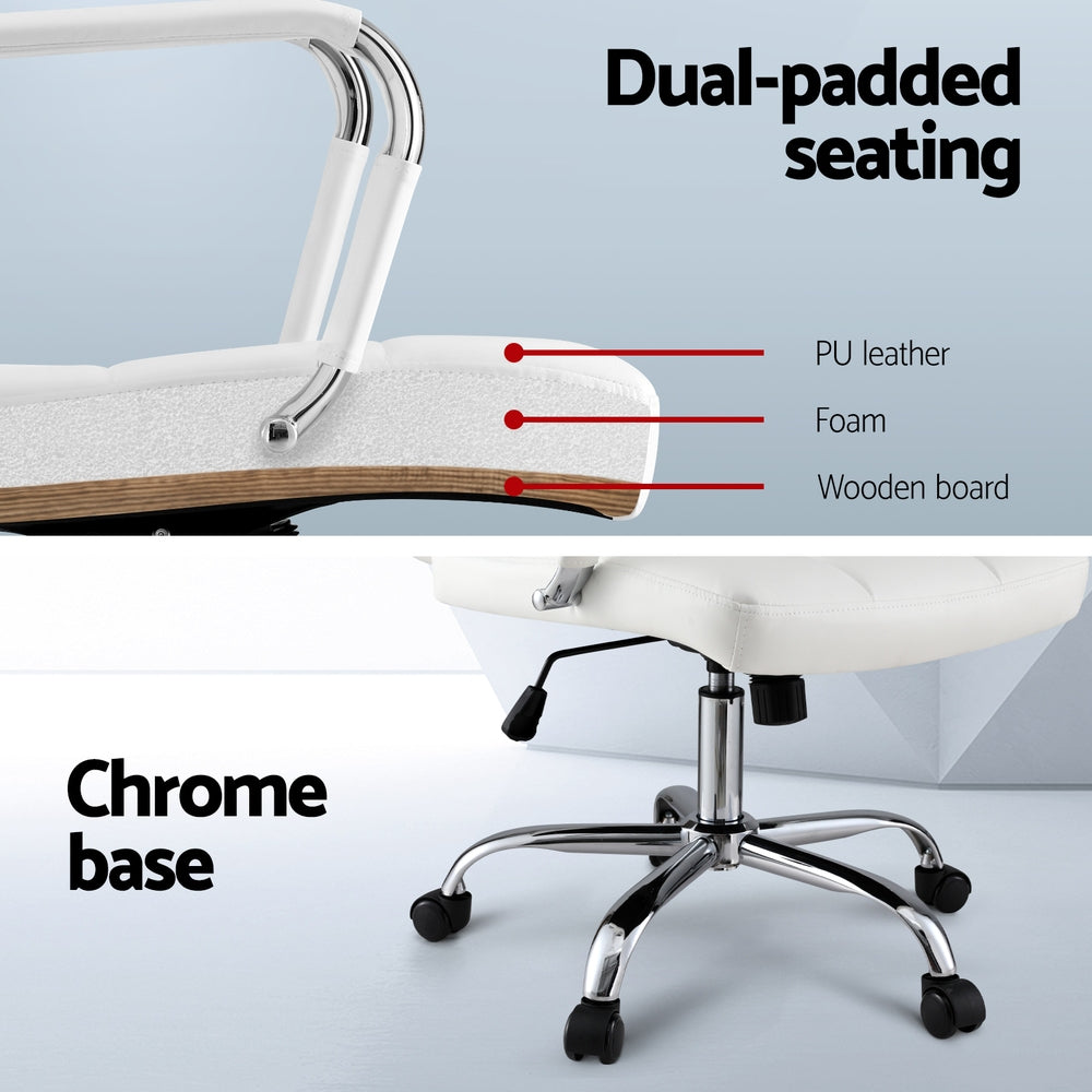 Office Chair Seat PU Work Computer Desk Chairs