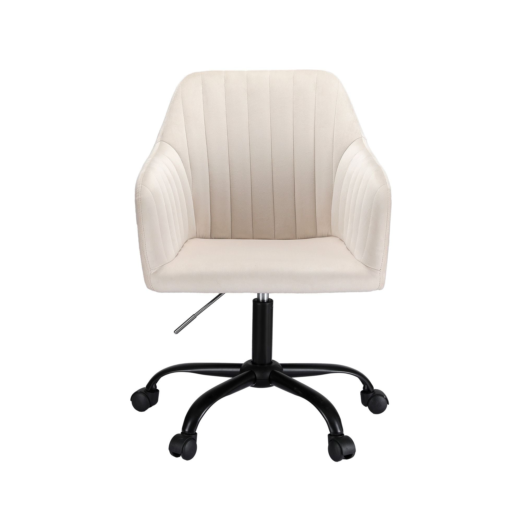 Artiss Office Chair Velvet Seat Cream