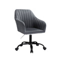 Artiss Office Chair Velvet Seat Dark Grey