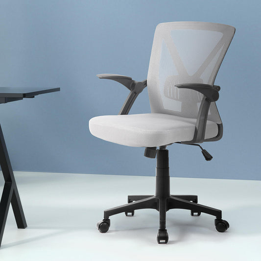 Mesh Office Chair Mid Back Grey