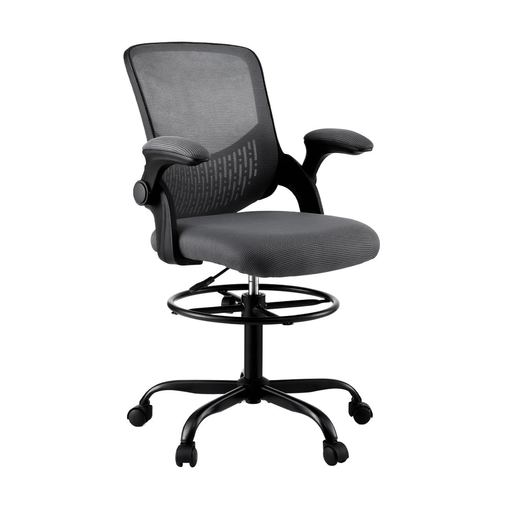 Office Chair Drafting Chairs Stool Computer Desk Studios Mesh Grey