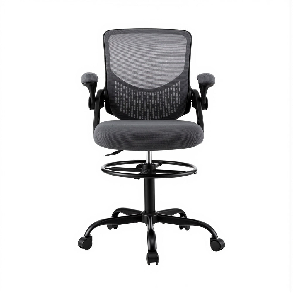 Office Chair Drafting Chairs Stool Computer Desk Studios Mesh Grey