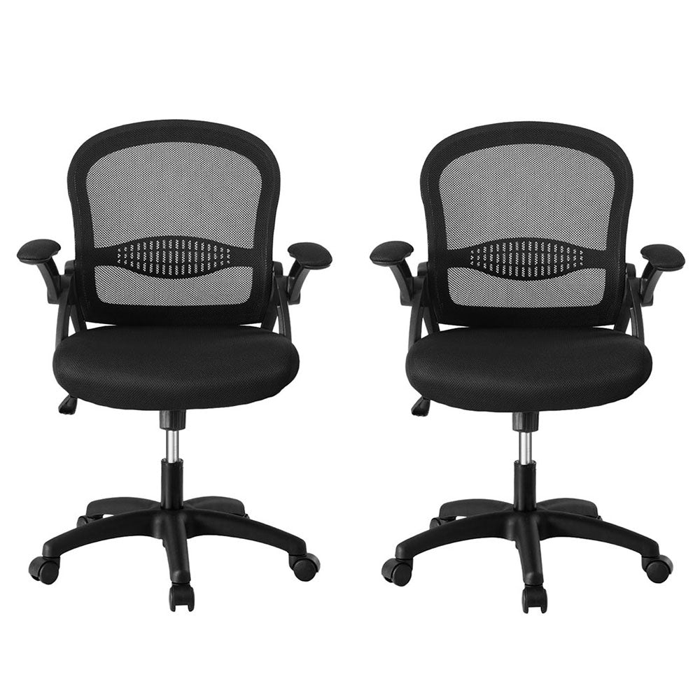 2x Mesh Office Chair Computer Gaming Desk Chairs Work Study Mid Back