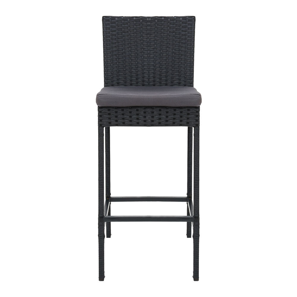 4-Piece Outdoor Bar Stools Dining Chair Bar Stools Rattan Furniture