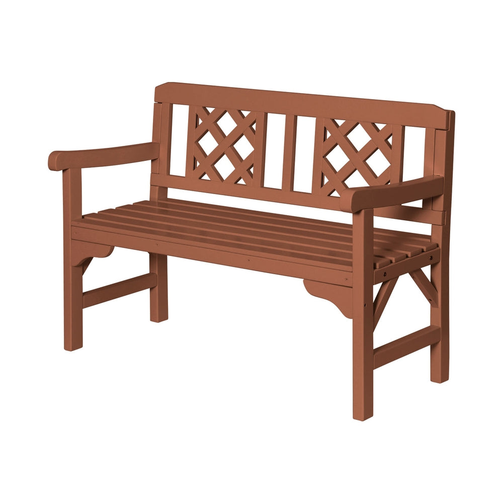 Outdoor Garden Bench Wooden Chair 2 Seat Patio Furniture Lounge Natural
