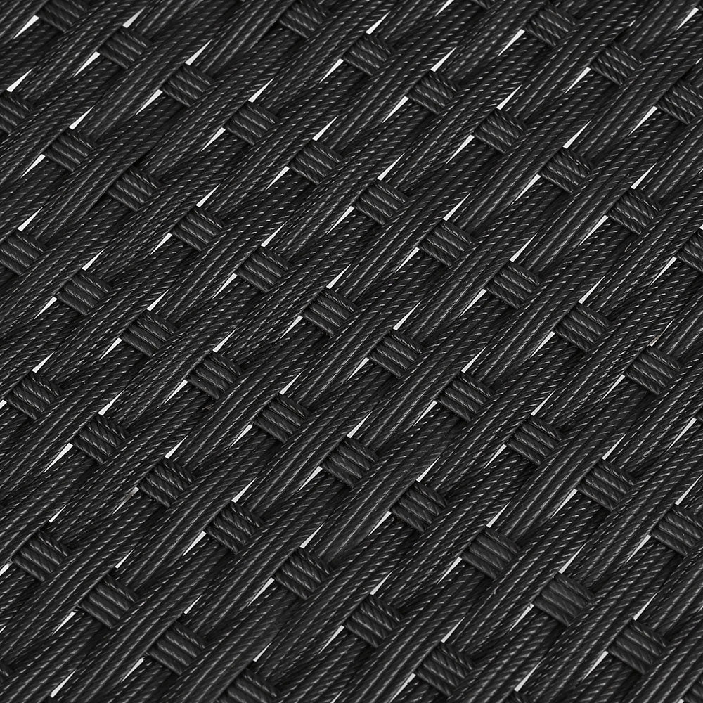 3PC Bistro Set Outdoor Furniture Rattan Table Chairs Cushion Patio Garden Lyra