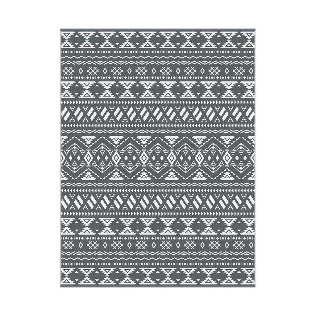 Gardeon Outdoor Rugs 274x366cm Large Carpet Reversible Area Mat PP Dual-Sided Patio Rug Bohemian
