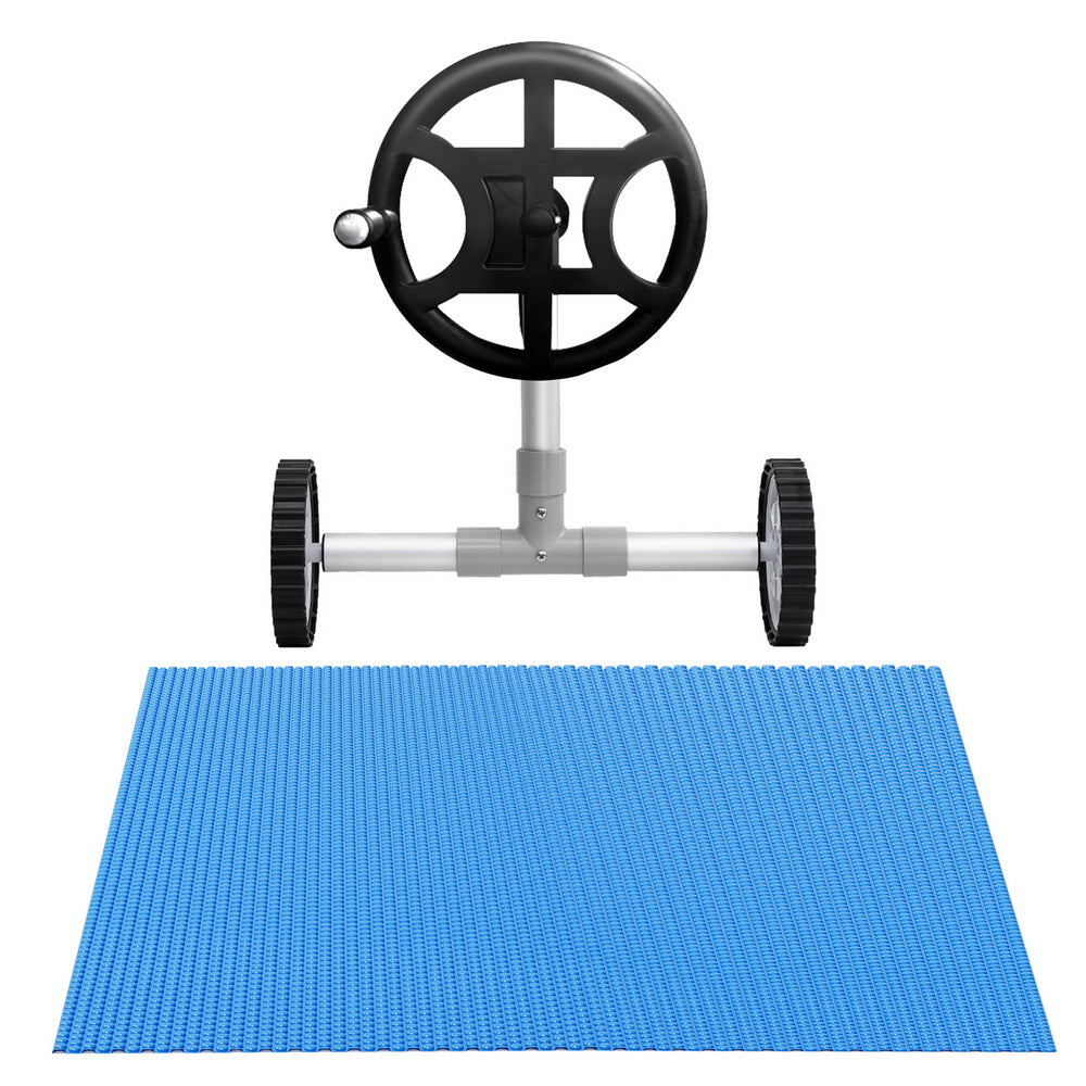 Aqua Buddy Pool Cover 600 Micron 7x4m w/ Roller 4m Swimming Pools Solar Blanket