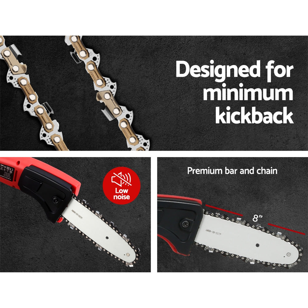 Chainsaw Cordless Pole Chain Saw 20V 8inch Pruner Battery 2.7m Long Reach