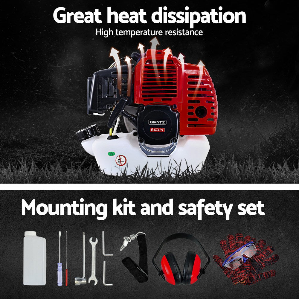 Pole Chainsaw 5in1 Petrol Circular Saw Hedge Trimmer Cutter Whipper Snipper