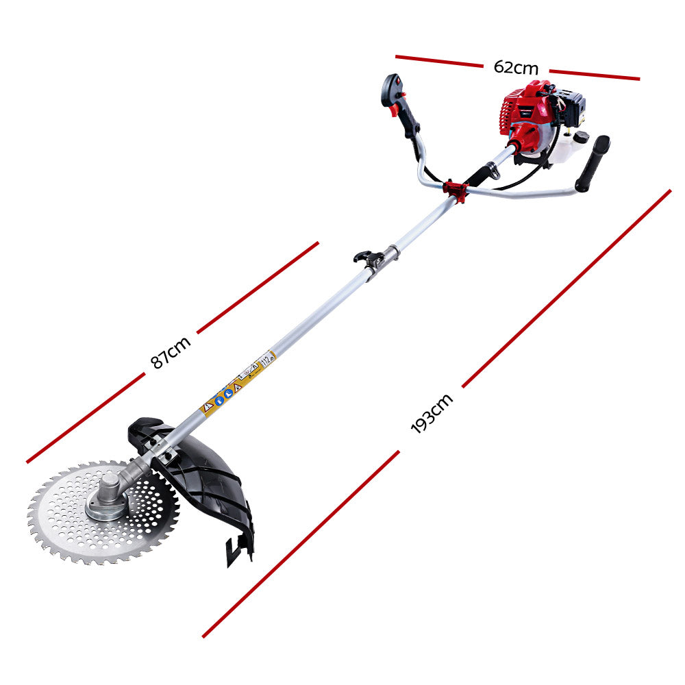 62CC Pole Circular Saw Petrol Brush Cutter Whipper Snipper 7-in-1