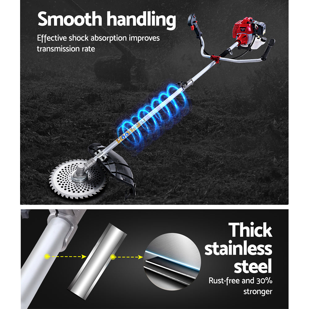 62CC Pole Circular Saw Petrol Brush Cutter Whipper Snipper 7-in-1