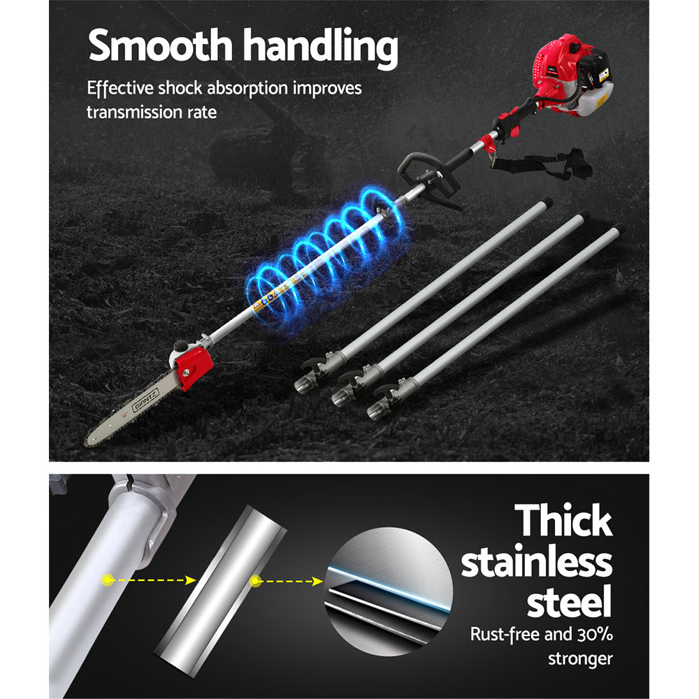 65CC Pole Chainsaw 12in Chain Saw Petrol 5.6m Long Reach