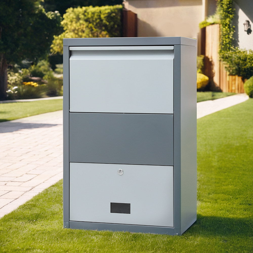 Parcel Letterbox Drop Box Package Grey