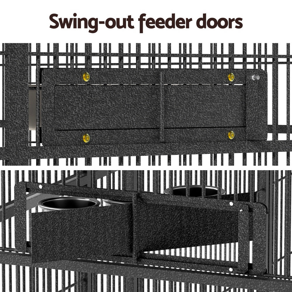 Bird Cage Large Walk-in Aviary Budgie Perch Cage Parrot Pet Huge 203cm