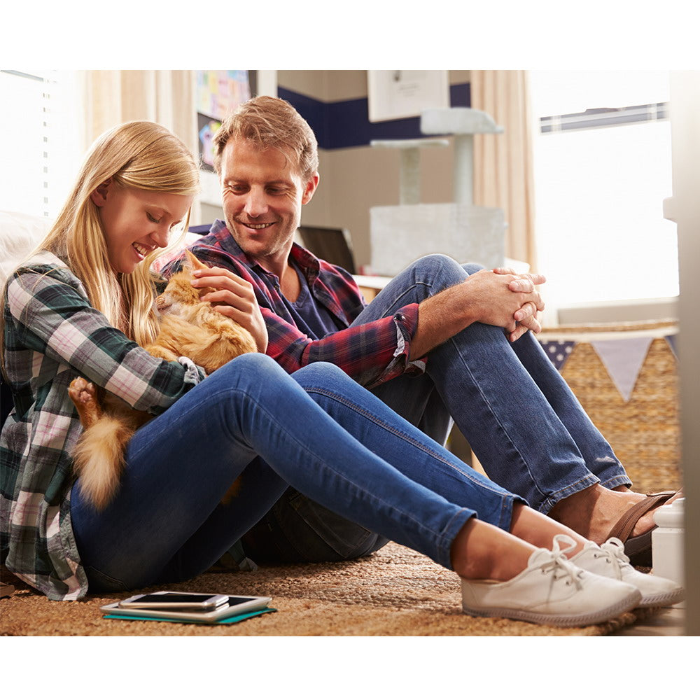 Cat Tree 134cm Tower Scratching Post Scratcher Wood Condo House Bed Beige