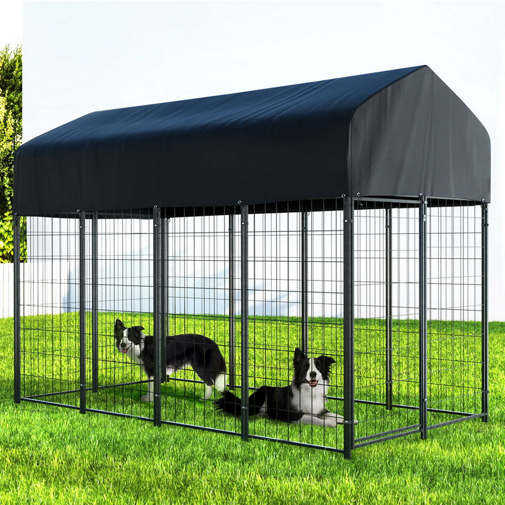 Dog Kennel Extra Large House Outdoor Playpen Pet Puppy Metal Backyard