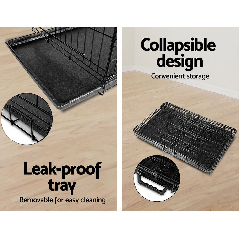 24 Dog Cage Crate Kennel 3 Doors