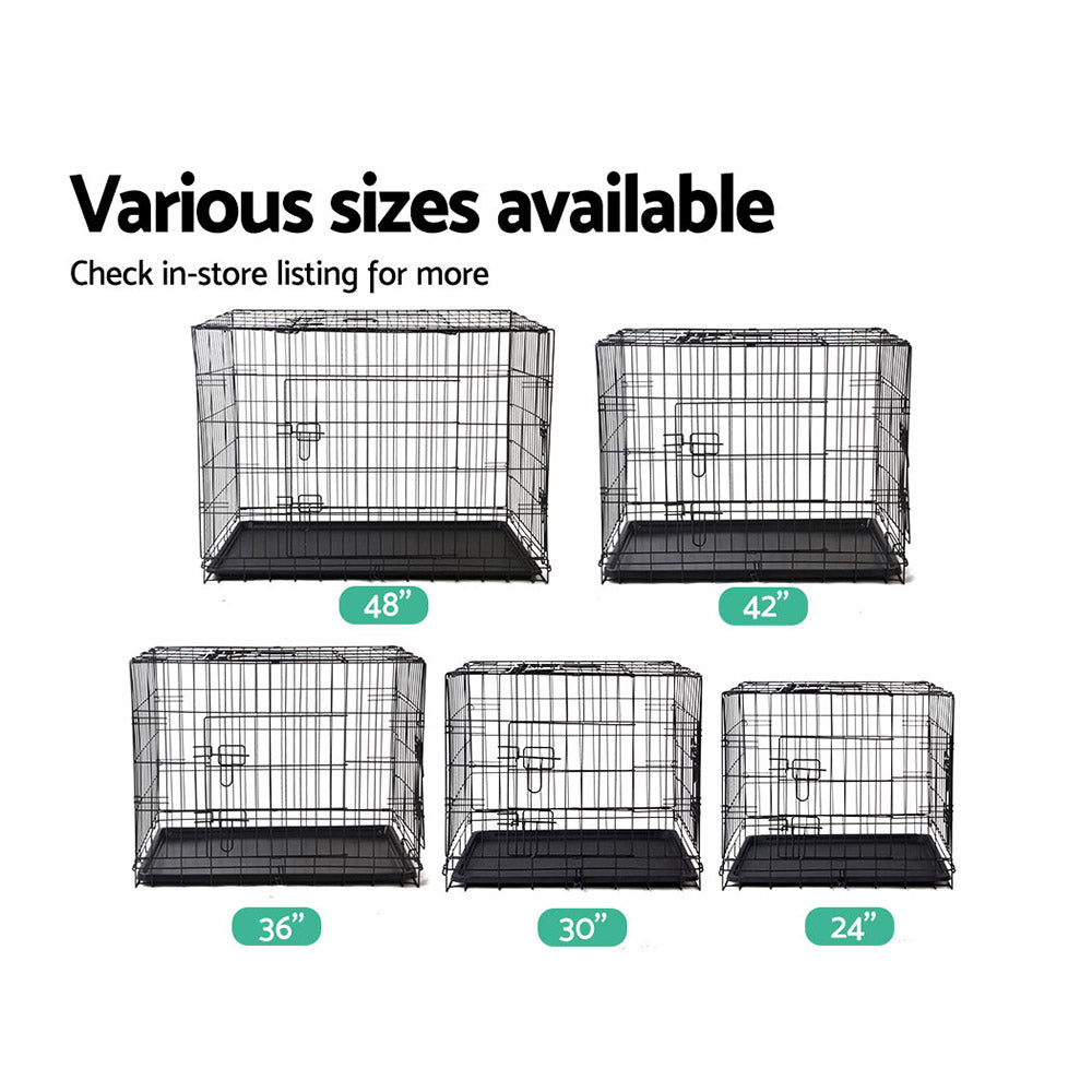 24 Dog Cage Crate Kennel 3 Doors